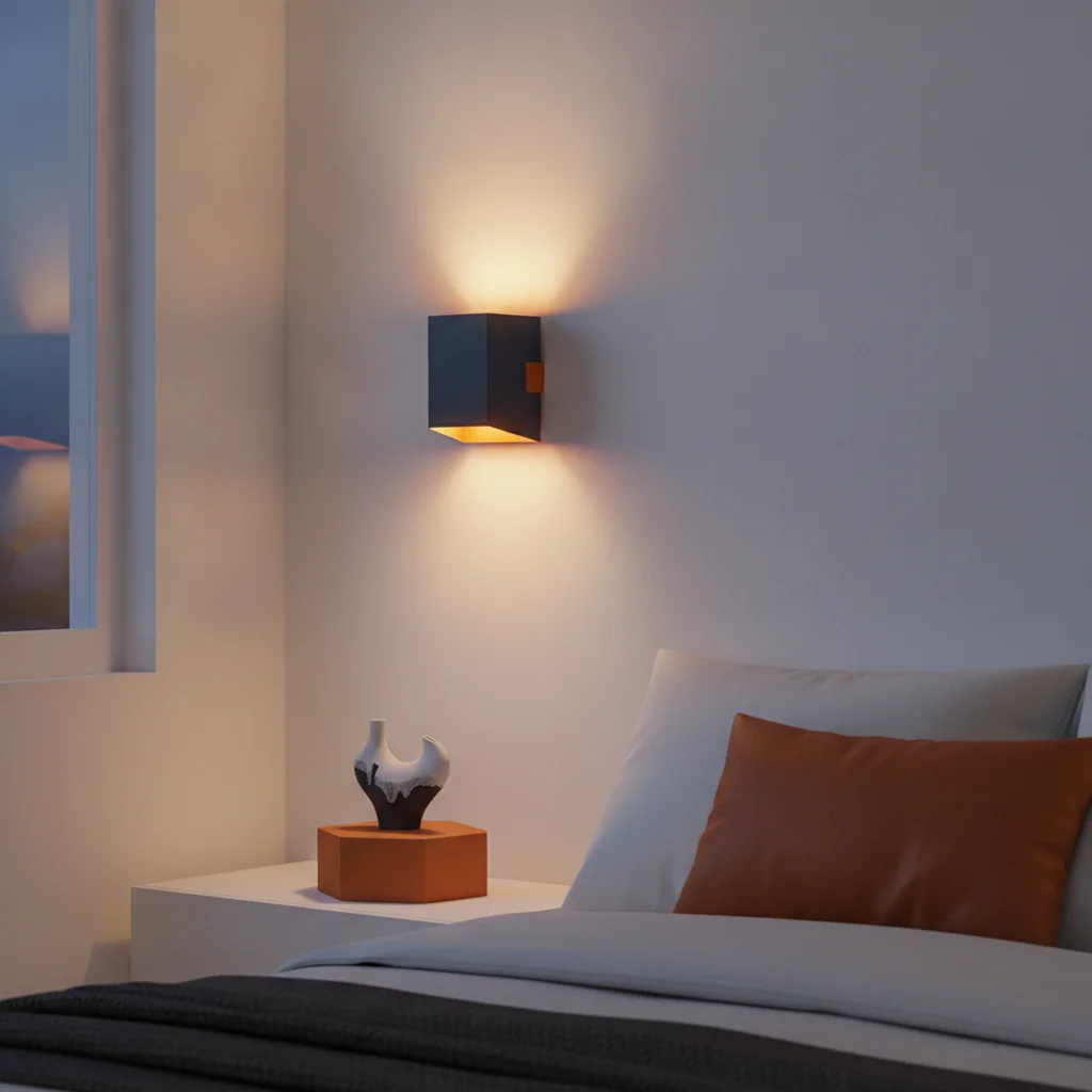 Jeu de contrastes lumineux sculptant les reliefs d'un mur texturé